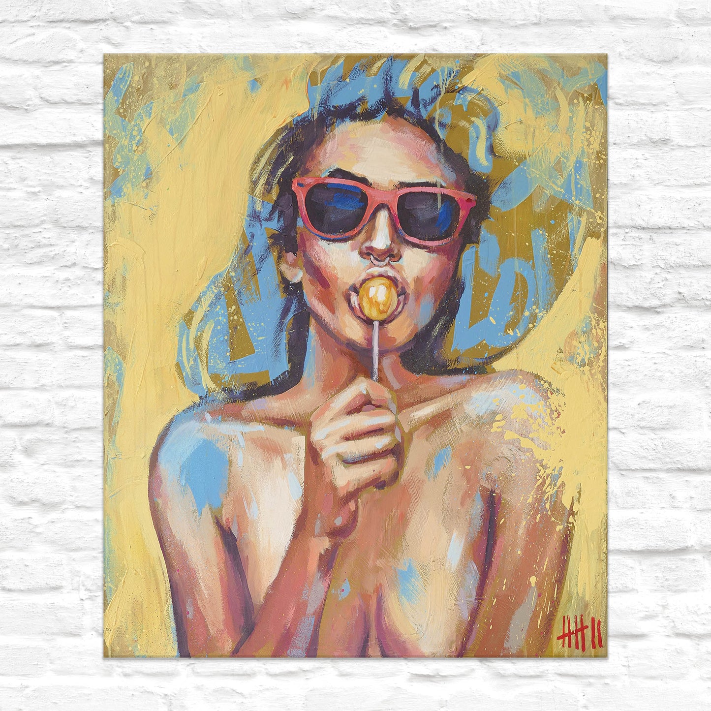 MISTER 7 - LOLLIPOP // PRINT ON CANVAS - 50x60 cm