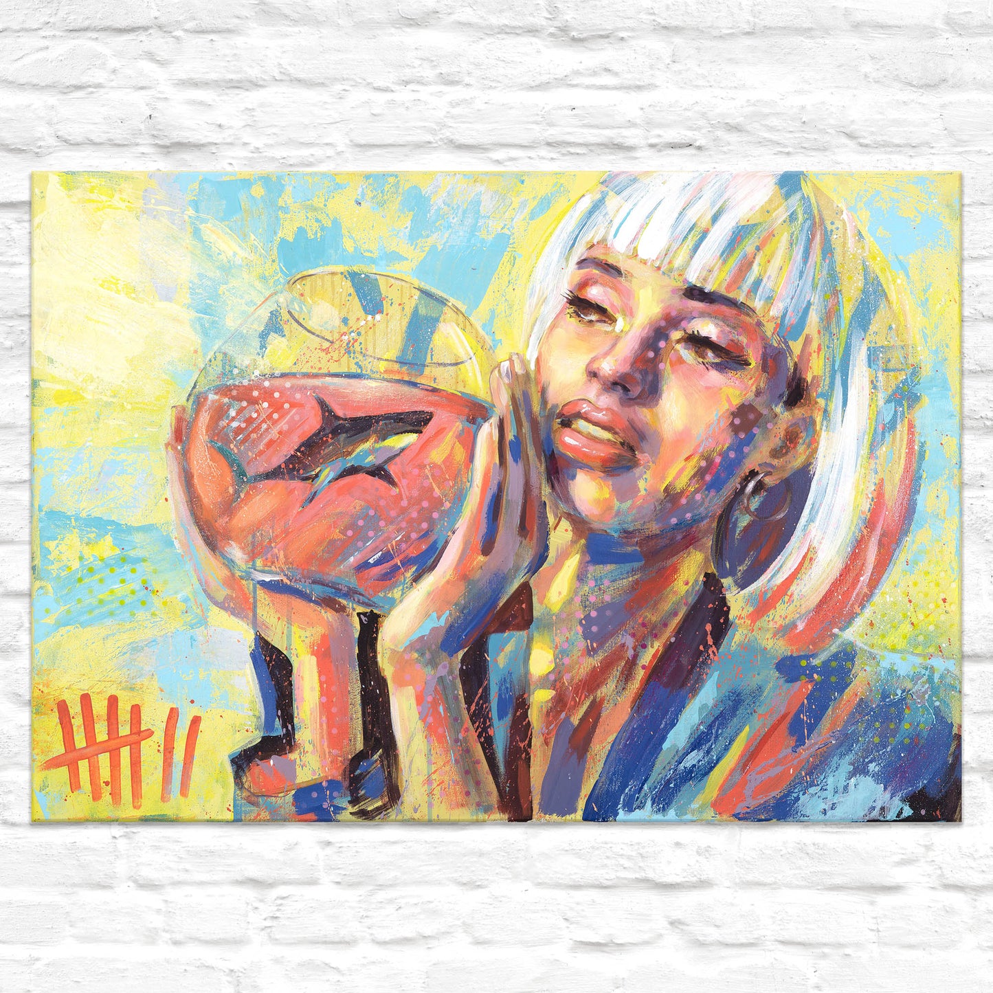 MISTER 7 - SHARKBOWL // PRINT ON CANVAS - 100x70 cm
