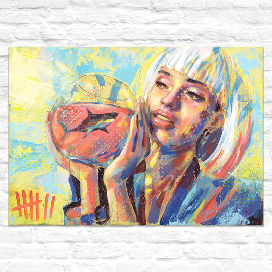 MISTER 7 - SHARKBOWL // PRINT ON CANVAS - 100x70 cm
