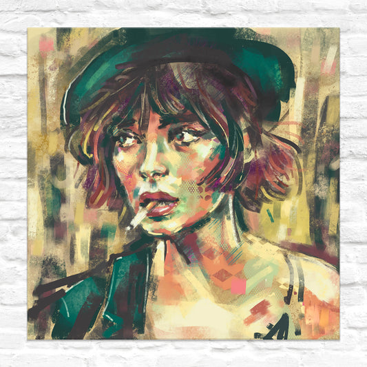 MISTER 7 - ZIGARETTA // PRINT ON CANVAS - 70x70 cm