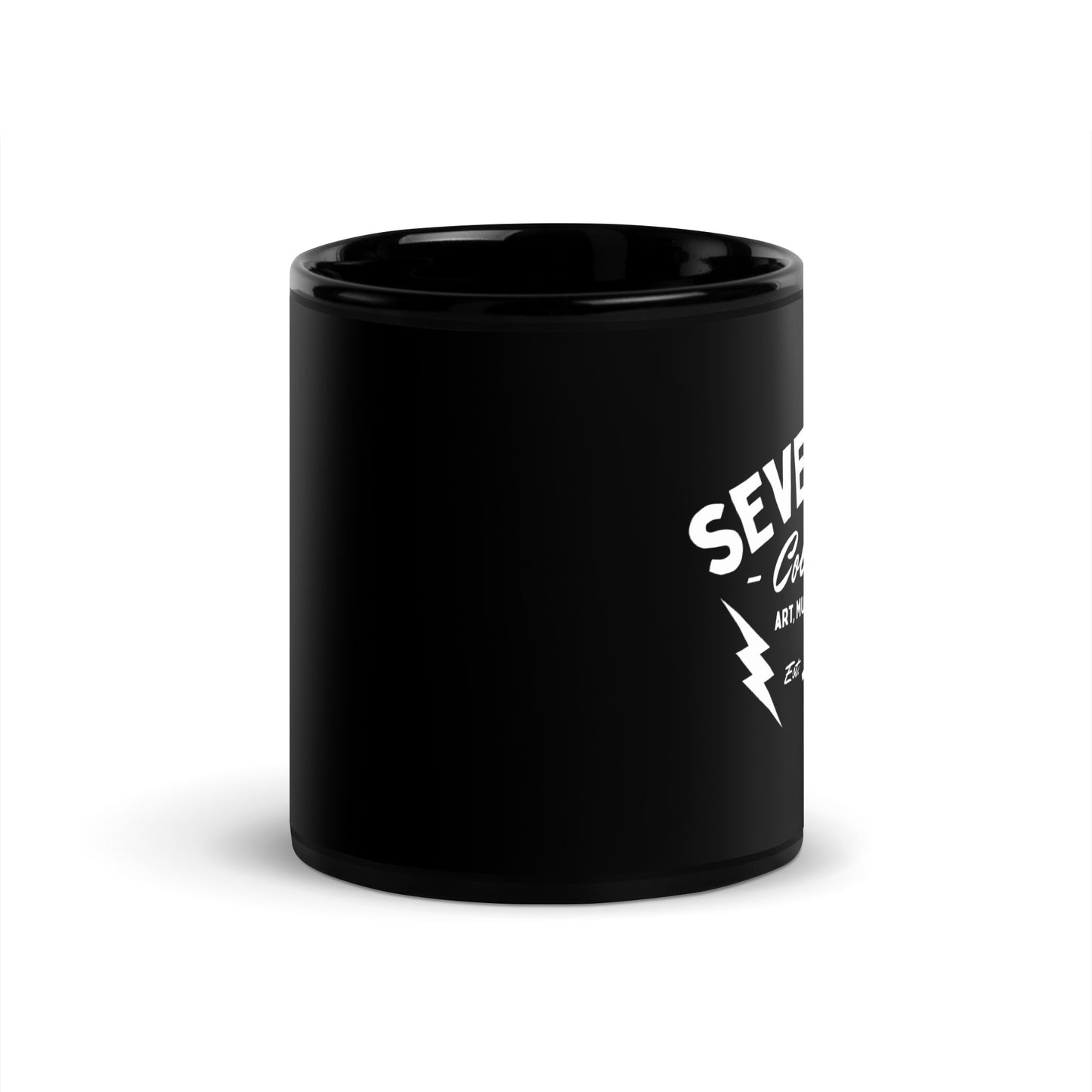 SEVEN LIVES - CLASSIC THUNDERBOLTS // Black Glossy Mug