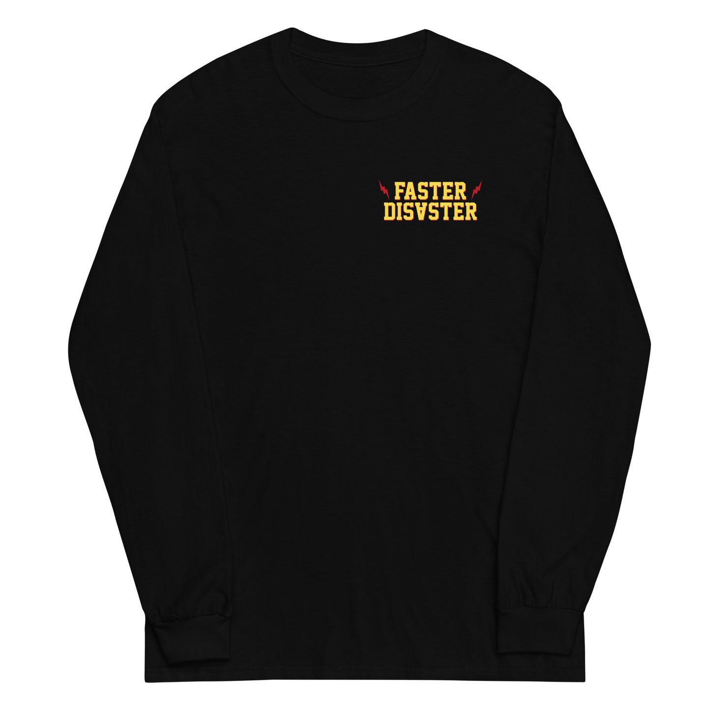 FASTER DISASTER - PANTHER // Front & Backprint - Black Long Sleeve