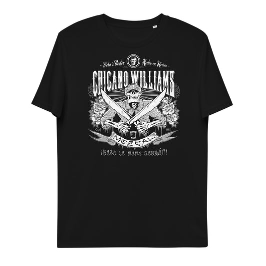CHICAGO WILLIAMS BBQ - MEZCAL // Frontprint - Black Unisex Organic T-Shirt