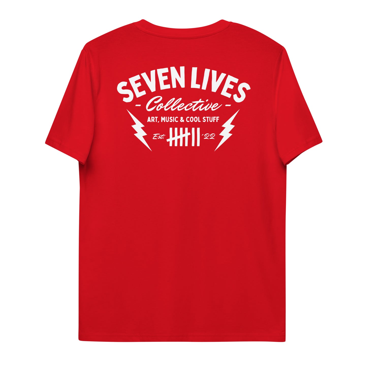 SEVEN LIVES - CLASSIC THUNDERBOLTS // Many Colors Unisex Organic T-Shirt