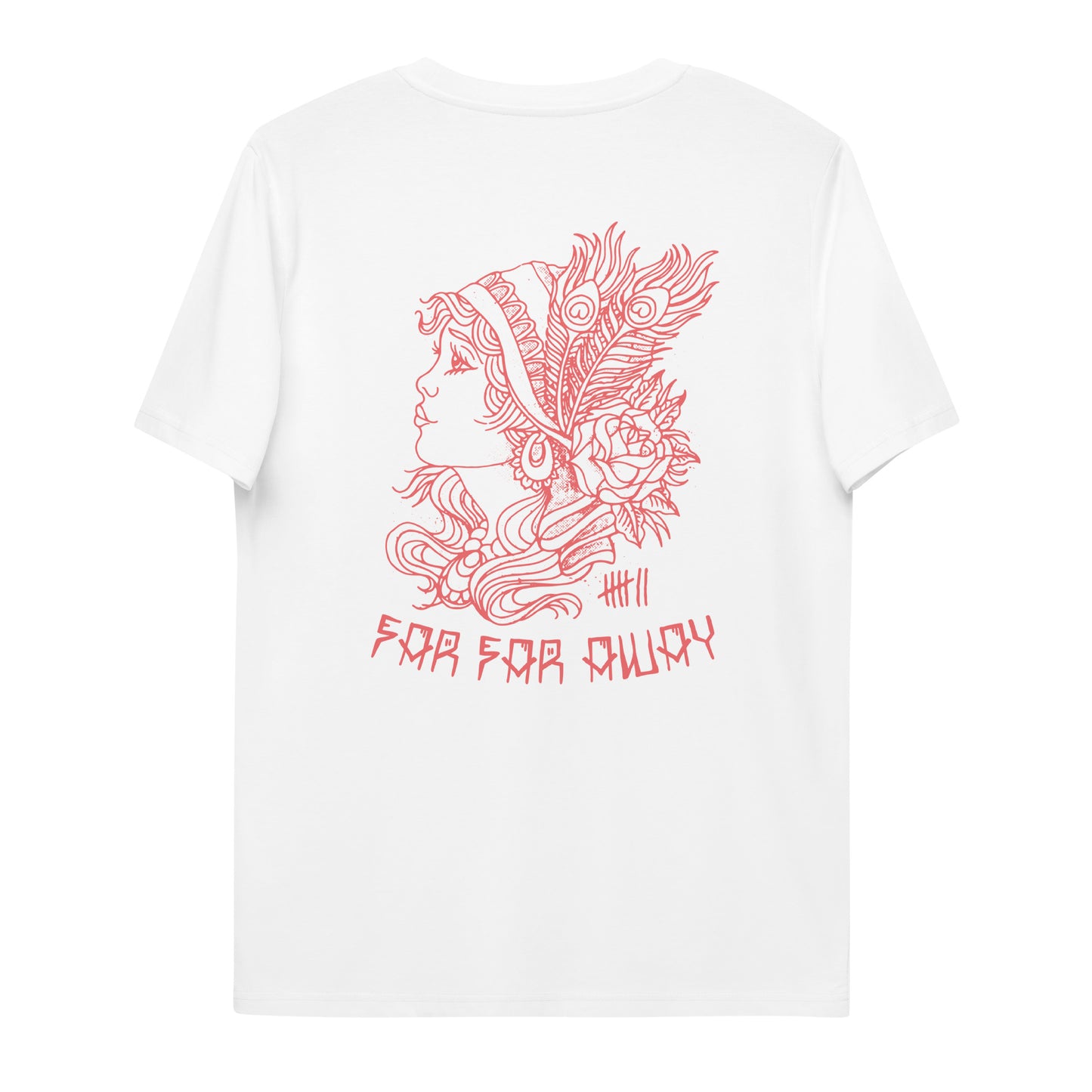 SEVEN LIVES - FAR FAR AWAY // Front & Backprint - Black Unisex Organic T-Shirt