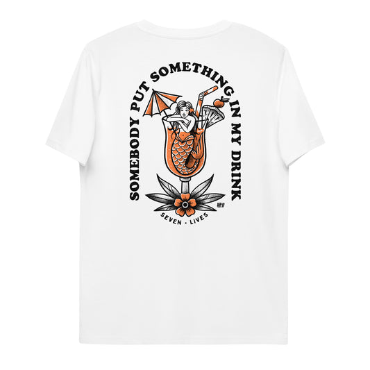 SEVEN LIVES - MERMAID // Front & Backprint - White Unisex Organic T-Shirt