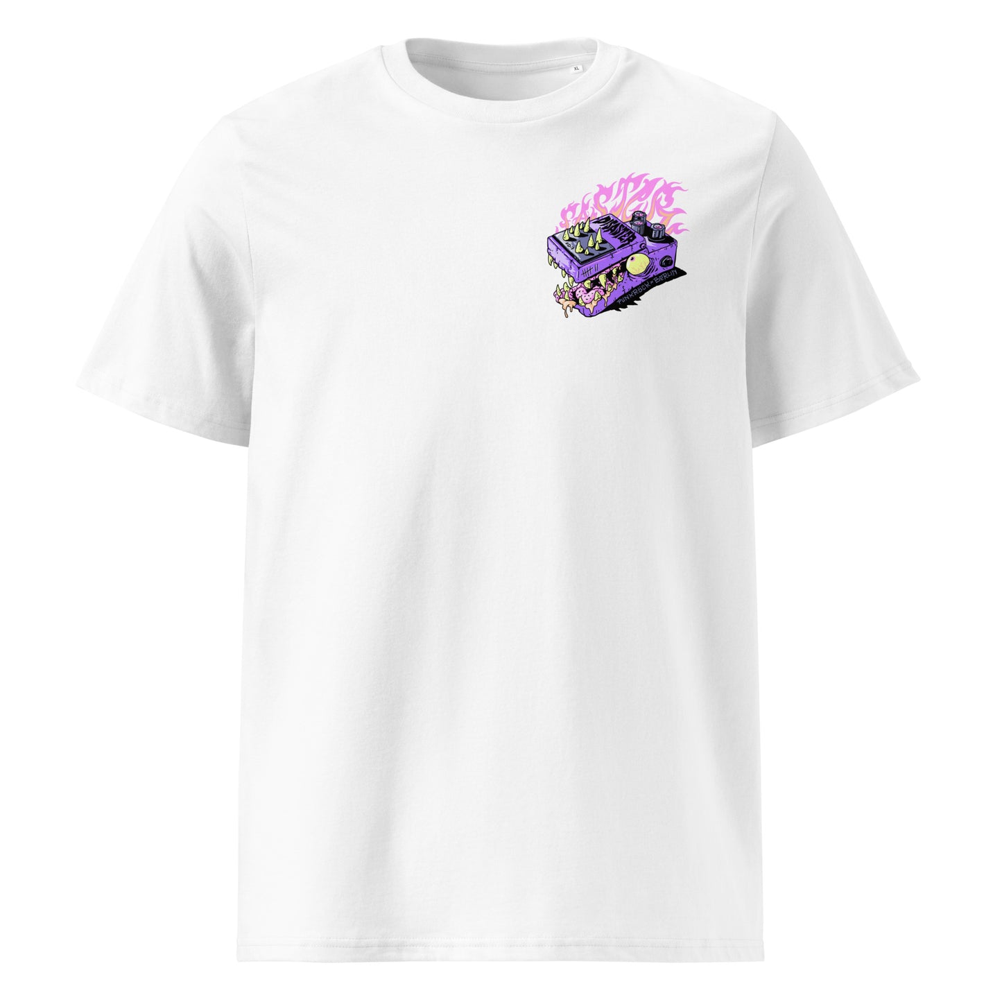 FASTER DISASTER - DISTORTION PADDLE // Front & Backprint - Dif. Colors Unisex Organic T-Shirt