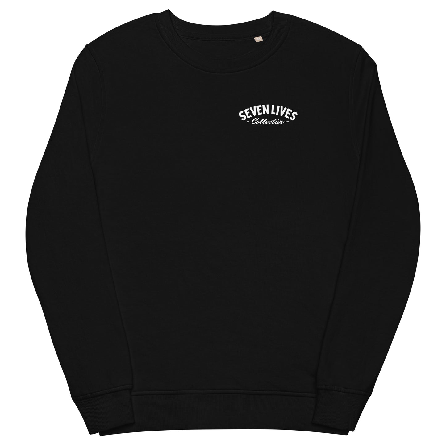 SEVEN LIVES - CLASSIC THUNDERBOLTS // Black & Blue Unisex Organic Sweater