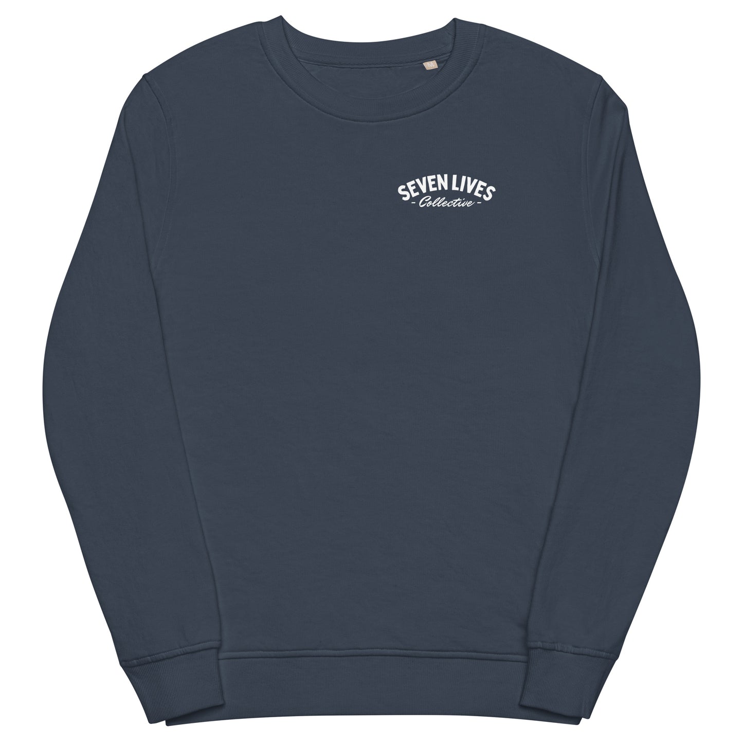 SEVEN LIVES - CLASSIC THUNDERBOLTS // Black & Blue Unisex Organic Sweater