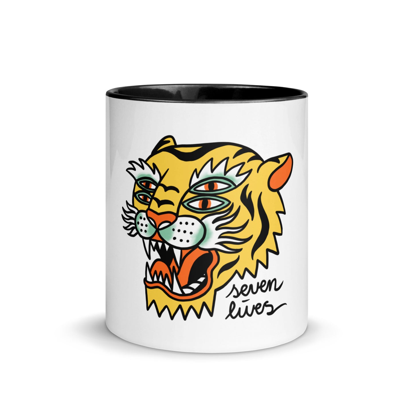 SEVEN LIVES - TIPSY TIGER // Mug with Color Inside