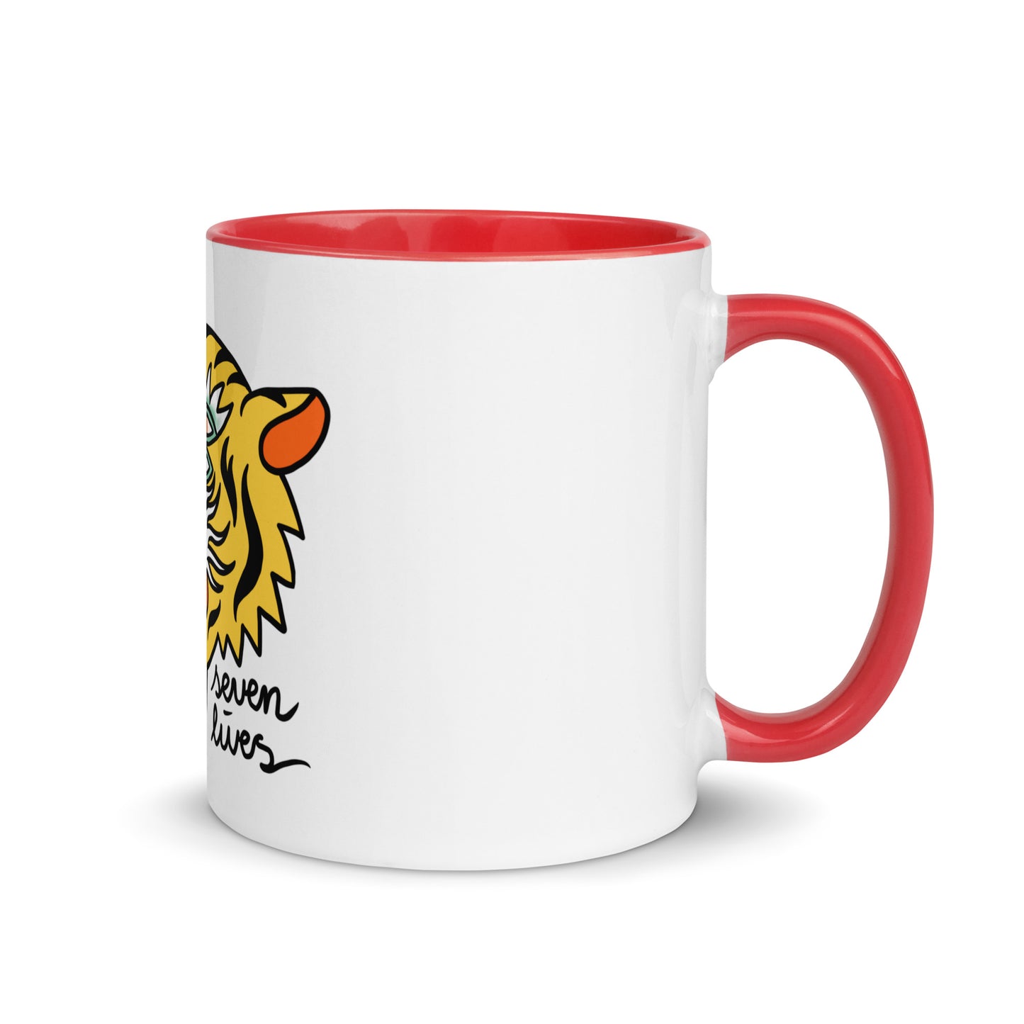 SEVEN LIVES - TIPSY TIGER // Mug with Color Inside