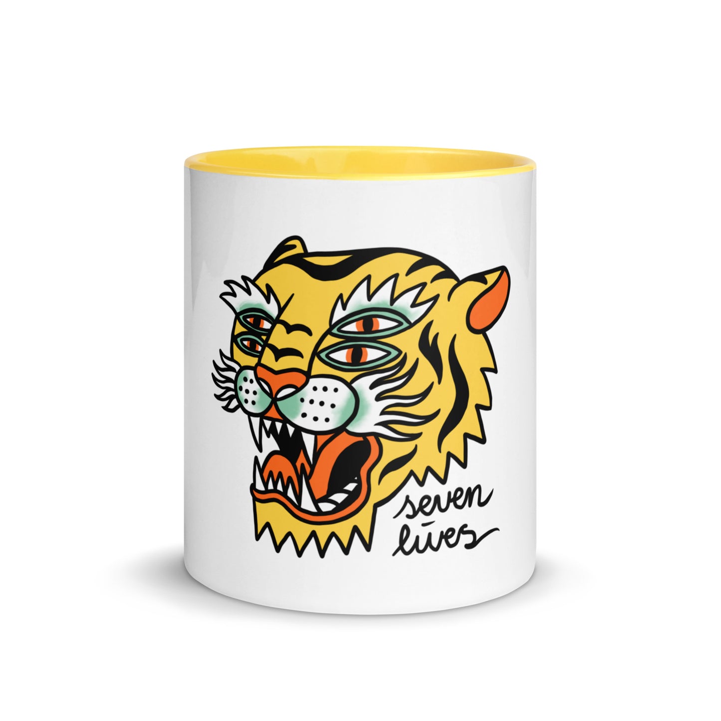 SEVEN LIVES - TIPSY TIGER // Mug with Color Inside