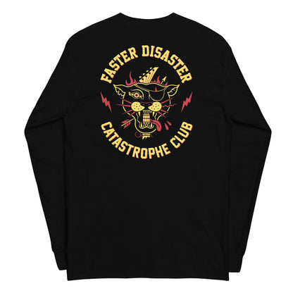 FASTER DISASTER - PANTHER // Front & Backprint - Black Long Sleeve